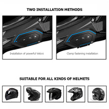 Load image into Gallery viewer, Motorcycle Helmet Headset Motorbike BT Interphone Bluetooth Helmet Intercom Stereo Headset for Cell Phone 2 Rider X6
