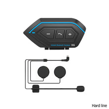 Load image into Gallery viewer, Motorcycle Helmet Headset Motorbike BT Interphone Bluetooth Helmet Intercom Stereo Headset for Cell Phone 2 Rider X6
