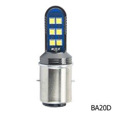 Load image into Gallery viewer, Motorcycle 12V 12 SMD HeadLight Bulbs H4 BA20D PX15D LED Hi Lo H6 BA20D Head Light Lamp
