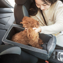 Load image into Gallery viewer, Portable Pet Dog Car Seat Central Control Dog Seat Carrier Non-slip Safe Car Armrest Box Booster Kennel Bed For Small Dog Cat Travel

