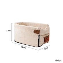 Load image into Gallery viewer, Portable Pet Dog Car Seat Central Control Dog Seat Carrier Non-slip Safe Car Armrest Box Booster Kennel Bed For Small Dog Cat Travel
