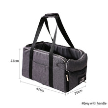 Load image into Gallery viewer, Portable Pet Dog Car Seat Central Control Dog Seat Carrier Non-slip Safe Car Armrest Box Booster Kennel Bed For Small Dog Cat Travel
