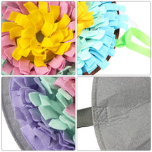 Load image into Gallery viewer, 45x45cm Dogs Snuffle Mat Pet Leak Food Anti Choking Mat Cat Dog Training Blanket Nose Work Toy Pet Slowing Feeding Intelligence Mat
