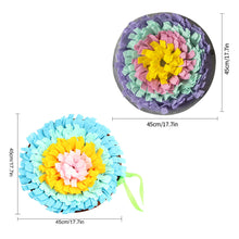 Load image into Gallery viewer, 45x45cm Dogs Snuffle Mat Pet Leak Food Anti Choking Mat Cat Dog Training Blanket Nose Work Toy Pet Slowing Feeding Intelligence Mat
