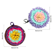 Load image into Gallery viewer, 45x45cm Dogs Snuffle Mat Pet Leak Food Anti Choking Mat Cat Dog Training Blanket Nose Work Toy Pet Slowing Feeding Intelligence Mat
