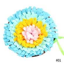 Load image into Gallery viewer, 45x45cm Dogs Snuffle Mat Pet Leak Food Anti Choking Mat Cat Dog Training Blanket Nose Work Toy Pet Slowing Feeding Intelligence Mat
