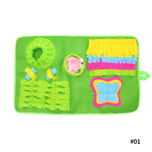 Load image into Gallery viewer, 70x43cm Dogs Snuffle Mat Pet Leak Food Anti Choking Mat Cat Dog Training Blanket Nose Work Toy Pet Slowing Feeding Intelligence Mat
