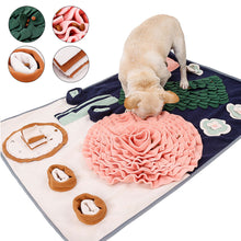 Load image into Gallery viewer, Pet Snuffle Mat Pet Slow Feeder Dispenser Treats Pad Mat IQ Training Sniffing Mat Anti Choking Cat Dog Training Blanket Nose Work Toy
