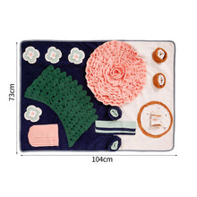 Load image into Gallery viewer, Pet Snuffle Mat Pet Slow Feeder Dispenser Treats Pad Mat IQ Training Sniffing Mat Anti Choking Cat Dog Training Blanket Nose Work Toy
