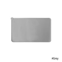 Load image into Gallery viewer, Anti-slip Solid Color Silicone Pad Pets Bowl Waterproof Pet Food Mat For Dog Cat Drinking Mat Feeding Placemat Easy Washing
