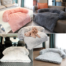 Load image into Gallery viewer, Removable Pet Dog Sofa Bed Cover Plush Calming Bed Mat Pet Blanket Mattress Cat Beds Warm Sleep Cushion Pillow Couch Furniture Protector

