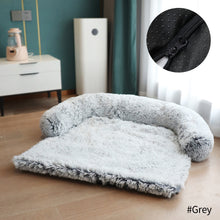 Load image into Gallery viewer, Removable Pet Dog Sofa Bed Cover Plush Calming Bed Mat Pet Blanket Mattress Cat Beds Warm Sleep Cushion Pillow Couch Furniture Protector
