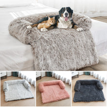 Load image into Gallery viewer, Removable Pet Dog Sofa Bed Cover Plush Calming Bed Mat Pet Blanket Mattress Cat Beds Warm Sleep Cushion Pillow Couch Furniture Protector
