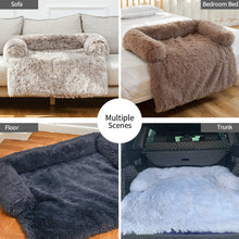 Load image into Gallery viewer, Removable Pet Dog Sofa Bed Cover Plush Calming Bed Mat Pet Blanket Mattress Cat Beds Warm Sleep Cushion Pillow Couch Furniture Protector

