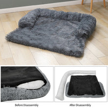 Load image into Gallery viewer, Removable Pet Dog Sofa Bed Cover Plush Calming Bed Mat Pet Blanket Mattress Cat Beds Warm Sleep Cushion Pillow Couch Furniture Protector
