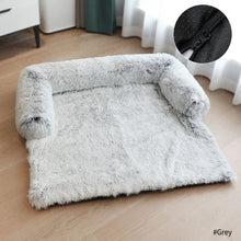 Load image into Gallery viewer, Removable Pet Dog Sofa Bed Cover Plush Calming Bed Mat Pet Blanket Mattress Cat Beds Warm Sleep Cushion Pillow Couch Furniture Protector
