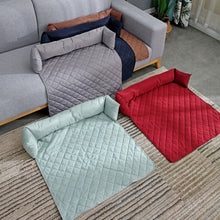 Load image into Gallery viewer, Waterproof Pet Dog Sofa Cover Bed Mattress Cushion Pet Sleeping Mat for Large Dog Couch Cats Seating Protector with Neck Bolster

