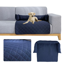 Load image into Gallery viewer, Waterproof Pet Dog Sofa Cover Bed Mattress Cushion Pet Sleeping Mat for Large Dog Couch Cats Seating Protector with Neck Bolster

