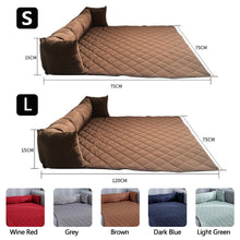 Load image into Gallery viewer, Waterproof Pet Dog Sofa Cover Bed Mattress Cushion Pet Sleeping Mat for Large Dog Couch Cats Seating Protector with Neck Bolster
