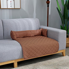 Load image into Gallery viewer, Waterproof Pet Dog Sofa Cover Bed Mattress Cushion Pet Sleeping Mat for Large Dog Couch Cats Seating Protector with Neck Bolster
