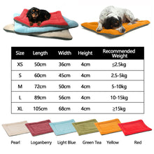 Load image into Gallery viewer, XS-XL Soft Dog Beds Mats Cat Cushion Pet Mats Puppy Sleep Bed Kennel Warm Thick Blanket Matress For Small Medium Large Dogs Bed
