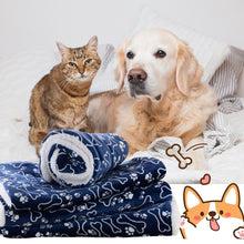 Load image into Gallery viewer, Dog Bed Mat Paw Footprint Washable Pet Bed Blanket Soft Fleece Warm Sleeping Cats Cushion Couch For Dogs Cat Pet Accessories
