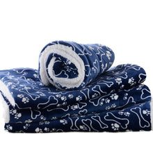Load image into Gallery viewer, Dog Bed Mat Paw Footprint Washable Pet Bed Blanket Soft Fleece Warm Sleeping Cats Cushion Couch For Dogs Cat Pet Accessories
