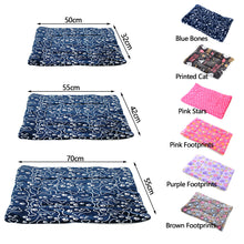 Load image into Gallery viewer, Dog Bed Mat Paw Footprint Washable Pet Bed Blanket Soft Fleece Warm Sleeping Cats Cushion Couch For Dogs Cat Pet Accessories
