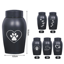 Load image into Gallery viewer, Stainless steel Urns Pets Dog Cat Birds Mouse Cremation Ashes Urn Keepsake Casket Columbarium Pets Memorials
