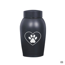 Load image into Gallery viewer, Stainless steel Urns Pets Dog Cat Birds Mouse Cremation Ashes Urn Keepsake Casket Columbarium Pets Memorials

