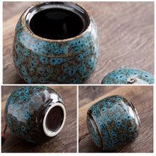 Load image into Gallery viewer, Color Pet Ceramic Canister Memorial Pet Urn Seal Pot Big Keepsake Casket Porcelain Jar Pet Ashes Storage Memento Burial Holder
