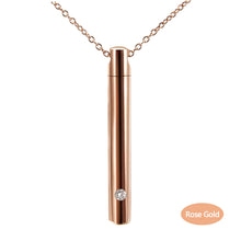Load image into Gallery viewer, Pet Urn Titanium Steel Minimalist Perfume Pendant Necklace Memorial Ashes Storage Bottles Fashion Jewelry
