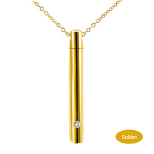 Load image into Gallery viewer, Pet Urn Titanium Steel Minimalist Perfume Pendant Necklace Memorial Ashes Storage Bottles Fashion Jewelry
