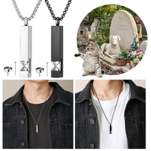 Load image into Gallery viewer, Pet Urn Openable Geometry Pet Urn Pendant Pet Souvenir Cat Dog Urn Necklace Cat Dog Accessories Cat Dog Supplies
