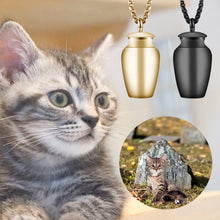 Load image into Gallery viewer, Pet Urn Decorative Pendant Jewelry Openable Earthen Jar Columbarium Shape Pendant for Men Women Stylish Perfume Holder Ashes Cremation Urn Punk Rock Necklace
