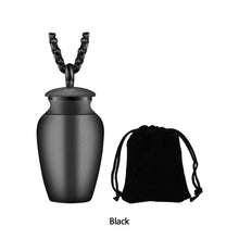Load image into Gallery viewer, Pet Urn Decorative Pendant Jewelry Openable Earthen Jar Columbarium Shape Pendant for Men Women Stylish Perfume Holder Ashes Cremation Urn Punk Rock Necklace
