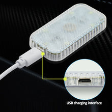Load image into Gallery viewer, 1Pc Car Interior Light Wireless Led Lights Chargeable Night Reading Mini Roof Ceiling Ambient Lamp Light USB Charging 5V
