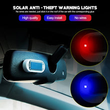 Load image into Gallery viewer, Car Solar Power Strobe Signal Light Security System Car Fake Security Light Caution Flashing Warning Anti-theft Alarm Lamp
