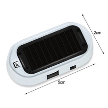 Load image into Gallery viewer, Car Solar Power Strobe Signal Light Security System Car Fake Security Light Caution Flashing Warning Anti-theft Alarm Lamp
