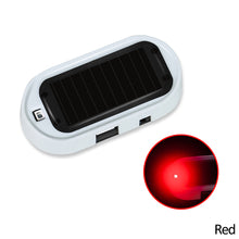 Load image into Gallery viewer, Car Solar Power Strobe Signal Light Security System Car Fake Security Light Caution Flashing Warning Anti-theft Alarm Lamp
