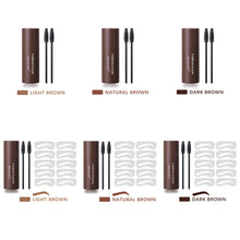 Load image into Gallery viewer, 1 Set Eyebrow Powder Stamp Eye Brow Stencil Stamp Kit with Brush Waterproof Long Lasting Eyebrow Professional Brow Powder Stamp
