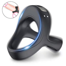 Load image into Gallery viewer, Vibrating Ring Penis Delay Ejaculation Cockring for Couples Enhancing Harder Erection Cock Lock Ring Vibrator Sex Toy for Men

