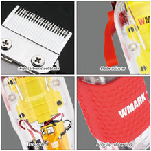 Load image into Gallery viewer, Rechargeable Transparent Body Hair Cutting Machine Hair Trimmer Cover White or Red Base 7300rpm Household NG-108 Hair Clippers
