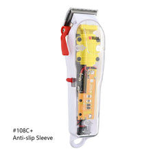 Load image into Gallery viewer, Rechargeable Transparent Body Hair Cutting Machine Hair Trimmer Cover White or Red Base 7300rpm Household NG-108 Hair Clippers
