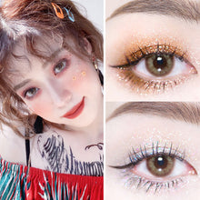 Load image into Gallery viewer, Mini Glitter Metallic Shiny Eyeshadow Liquid Eyeliner Portable Eye Liner Pen-Waterproof Makeup Pigment Pearlized Eyeshadow
