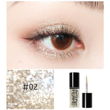 Load image into Gallery viewer, Mini Glitter Metallic Shiny Eyeshadow Liquid Eyeliner Portable Eye Liner Pen-Waterproof Makeup Pigment Pearlized Eyeshadow
