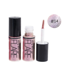 Load image into Gallery viewer, Mini Glitter Metallic Shiny Eyeshadow Liquid Eyeliner Portable Eye Liner Pen-Waterproof Makeup Pigment Pearlized Eyeshadow
