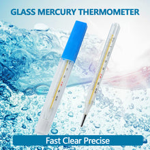 Load image into Gallery viewer, Body Temperature Measurement Thermometre Glass Mercury Thermometer Clinical Measurement Fever Temperature Meter
