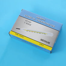 Load image into Gallery viewer, Body Temperature Measurement Thermometre Glass Mercury Thermometer Clinical Measurement Fever Temperature Meter
