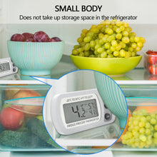 Load image into Gallery viewer, Fridge Thermometer Digital Thermometer for Freezer Waterproof Temperature Meter Detector Kitchen Thermometre Degree Centigrade Fahrenheit
